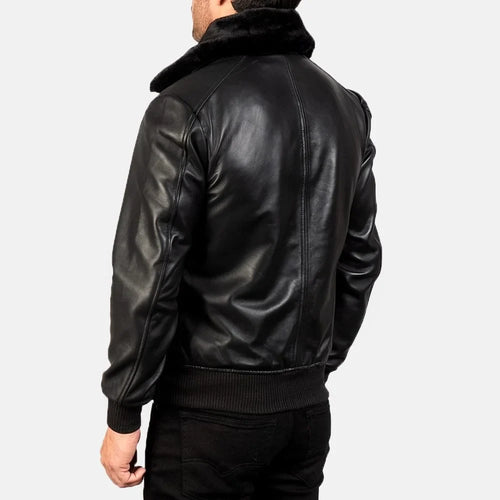 Airin G-1 Leather Bomber Jacket