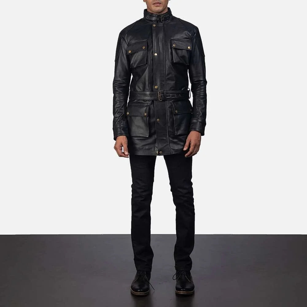 Dolf Black Leather Jacket
