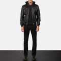 Bouncer Biz Leather Bomber Jacket