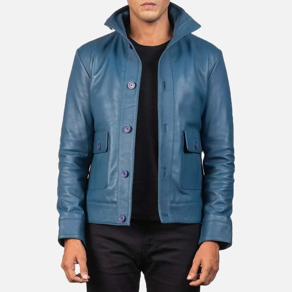 Columbus Leather Bomber Jacket