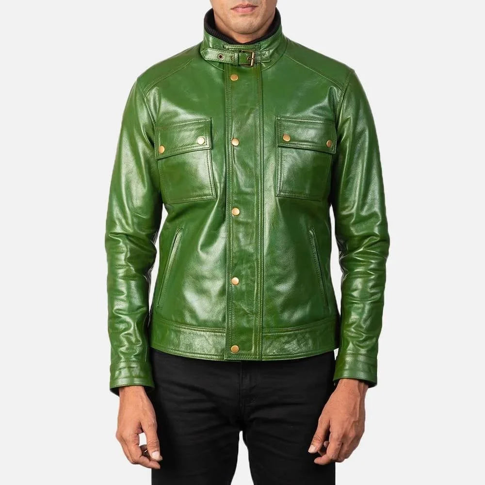 Darren Leather Biker Jacket