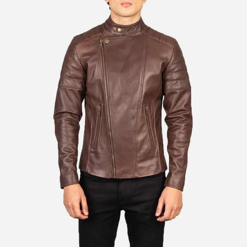 Faisor Leather Biker Jacket