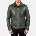 Lavendard Leather Biker Jacket