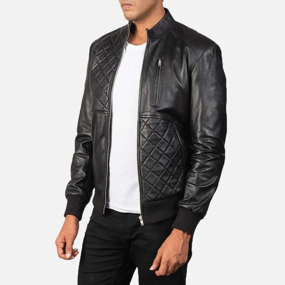 Moda Leather Bomber Jacket