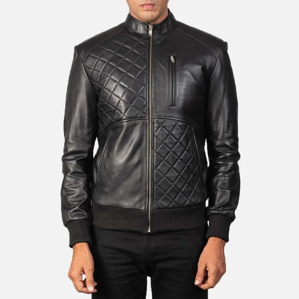 Moda Leather Bomber Jacket