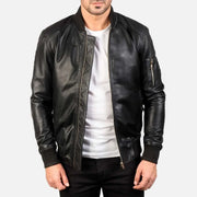 Bomia Ma-1Leather Bomber Jacket