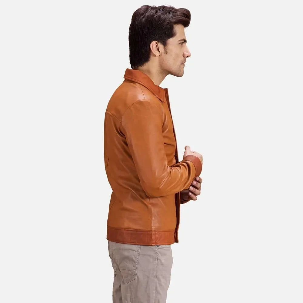Hubert Tan Brown Leather Jacket