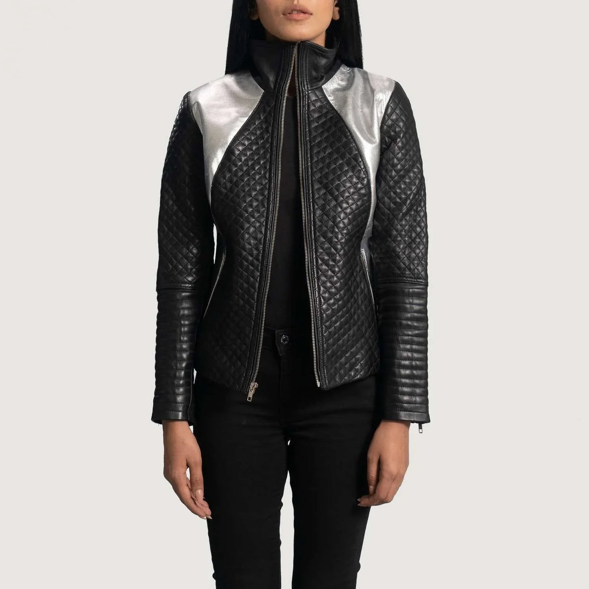 Alia Leather Biker Jacket