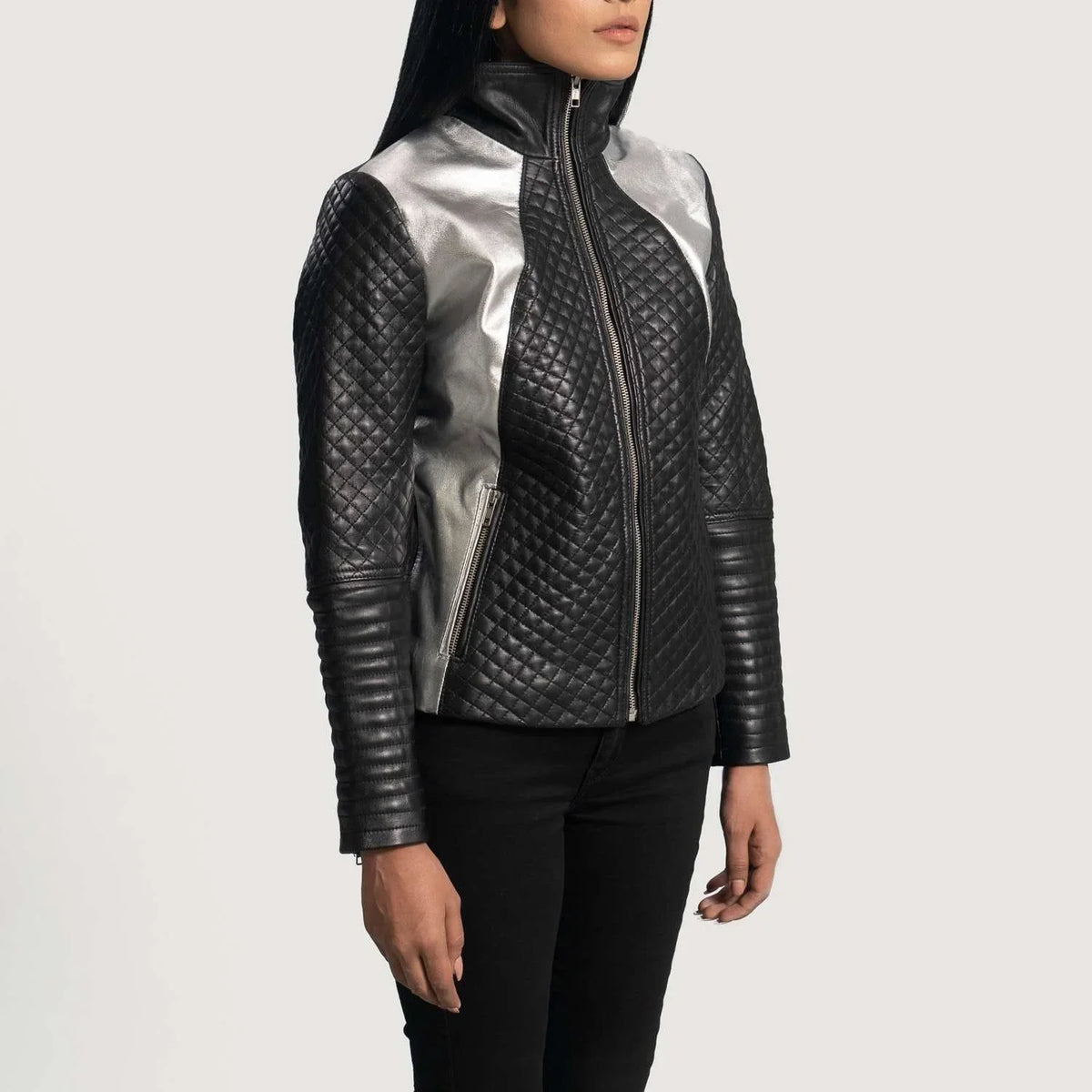 Alia Leather Biker Jacket