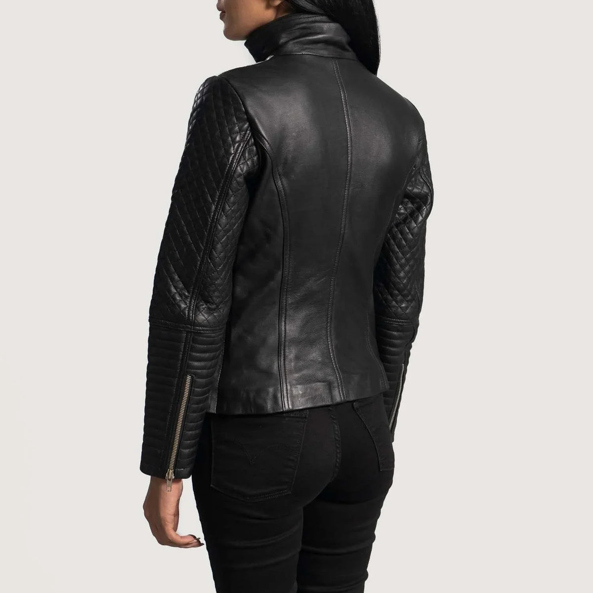 Alia Leather Biker Jacket