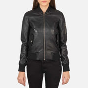 Ava Ma-1 Leather Bomber Jacket