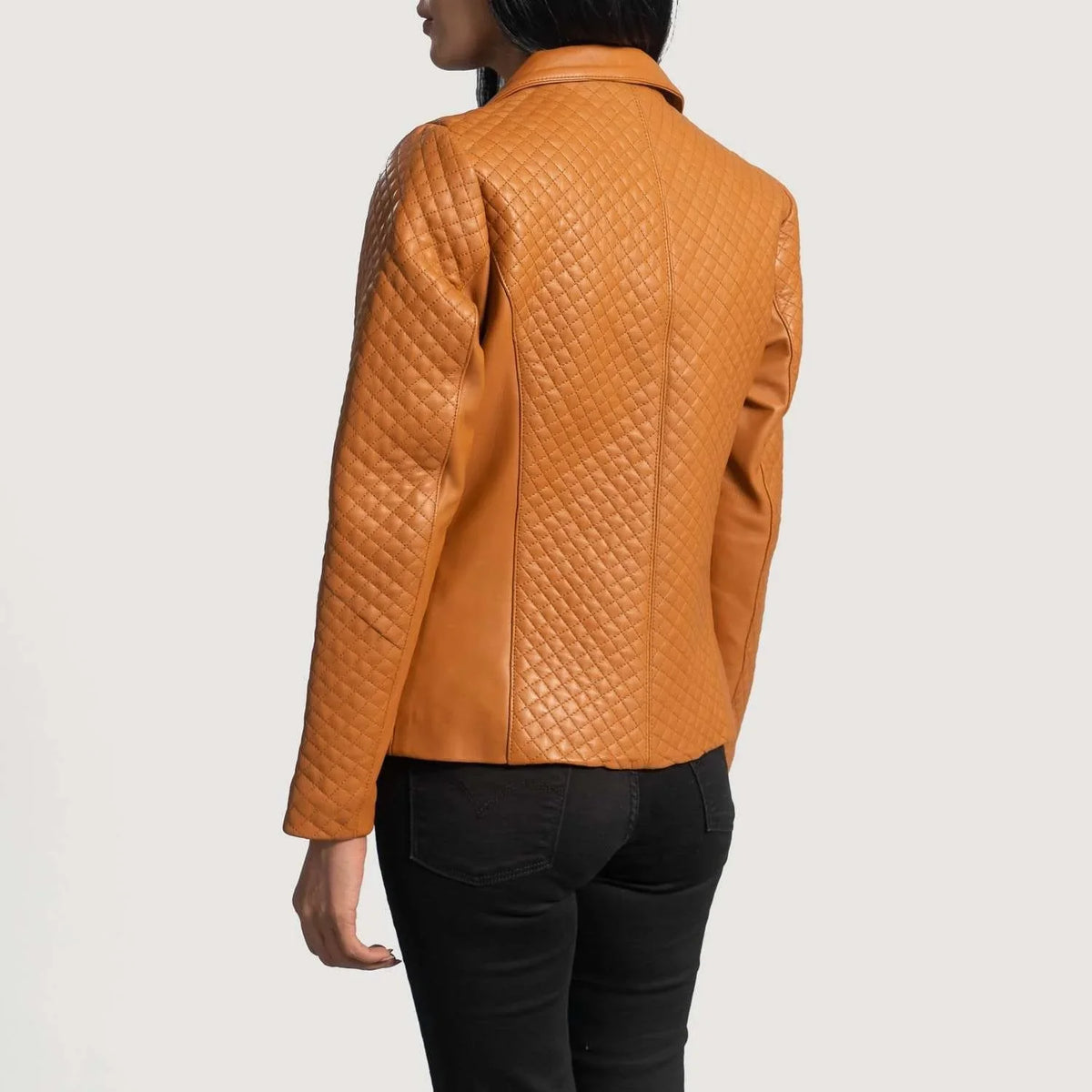Cora Quilted Leather Blazer