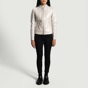 Lana Leather Bomber Jacket