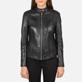 Kelsee Leather Biker Jacket