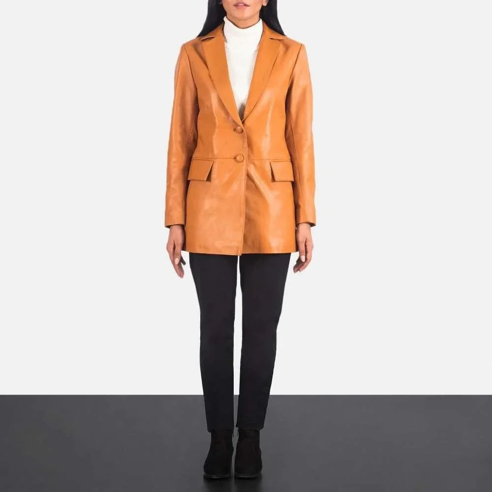 Marilyn Leather Blazer