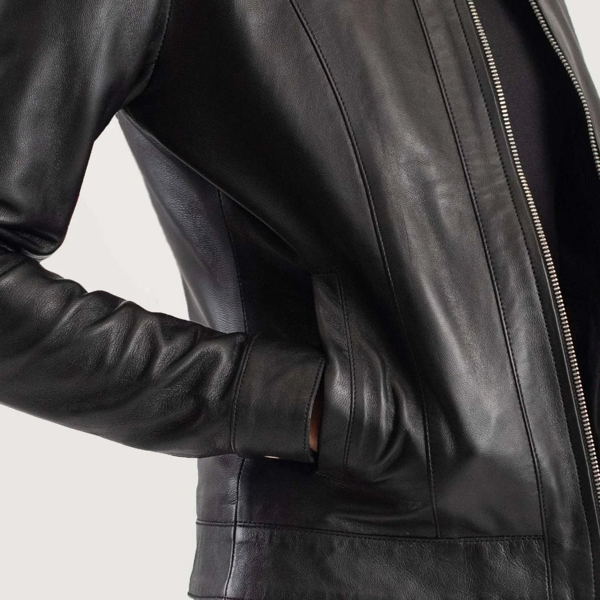 Vixen Classic Collar Leather Jacket