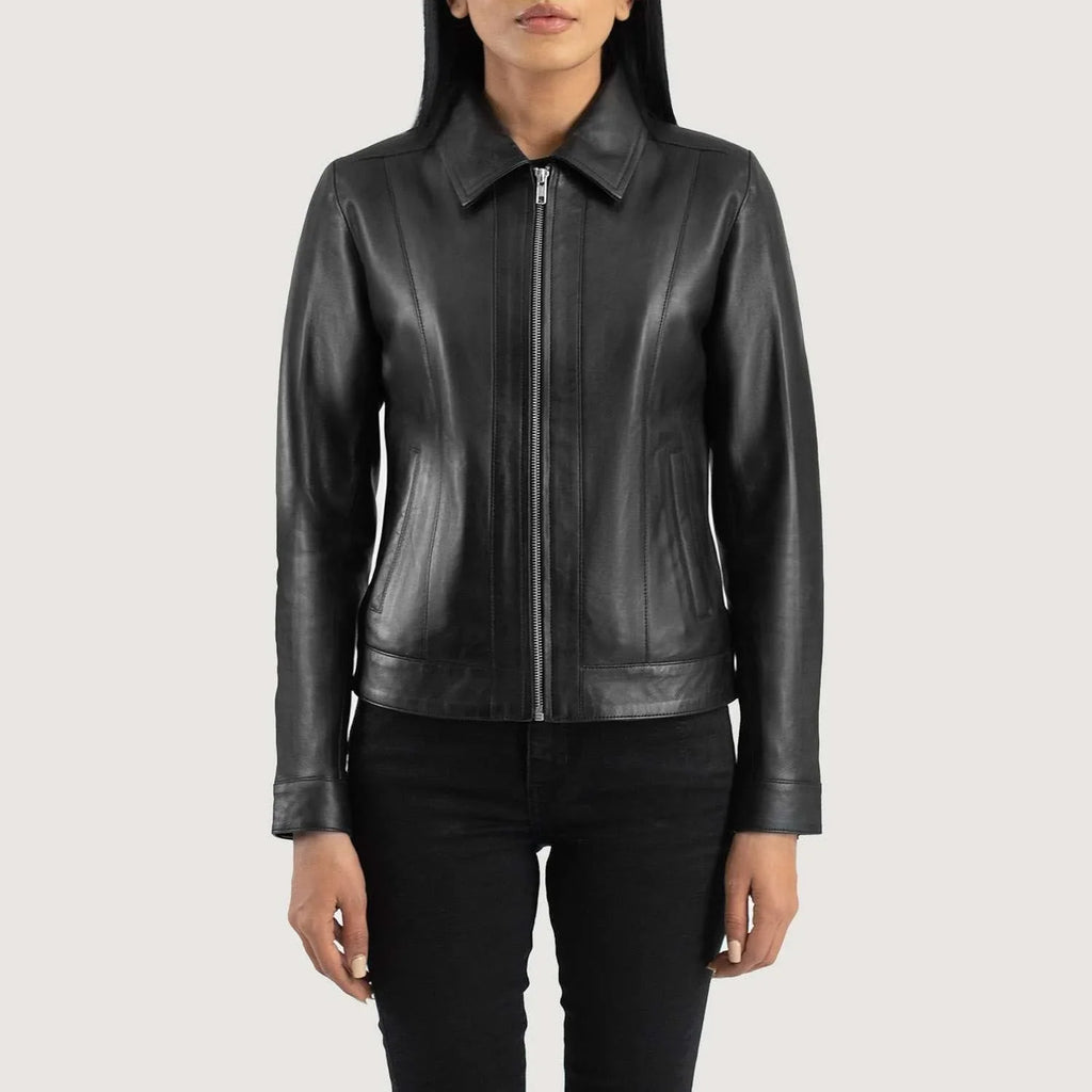 Vixen Classic Collar Leather Jacket