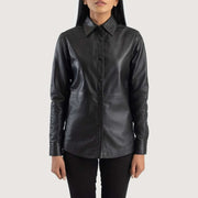 Zenith Leather Shirt Jacket